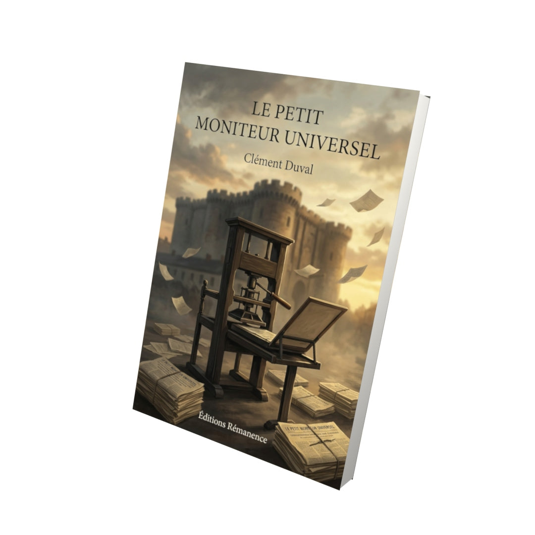 Livre Le Petit Moniteur universel par Clément Duval - Vue 3D - Editions Remanence