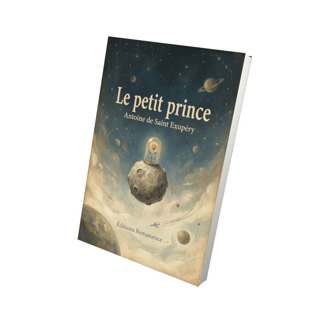 Livre Le petit prince – Antoine de Saint Exupéry - Vue 3D - Editions Remanence