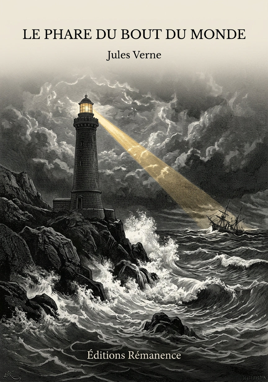 Livre Le Phare du bout du monde par Jules Verne - Couverture - Editions Remanence