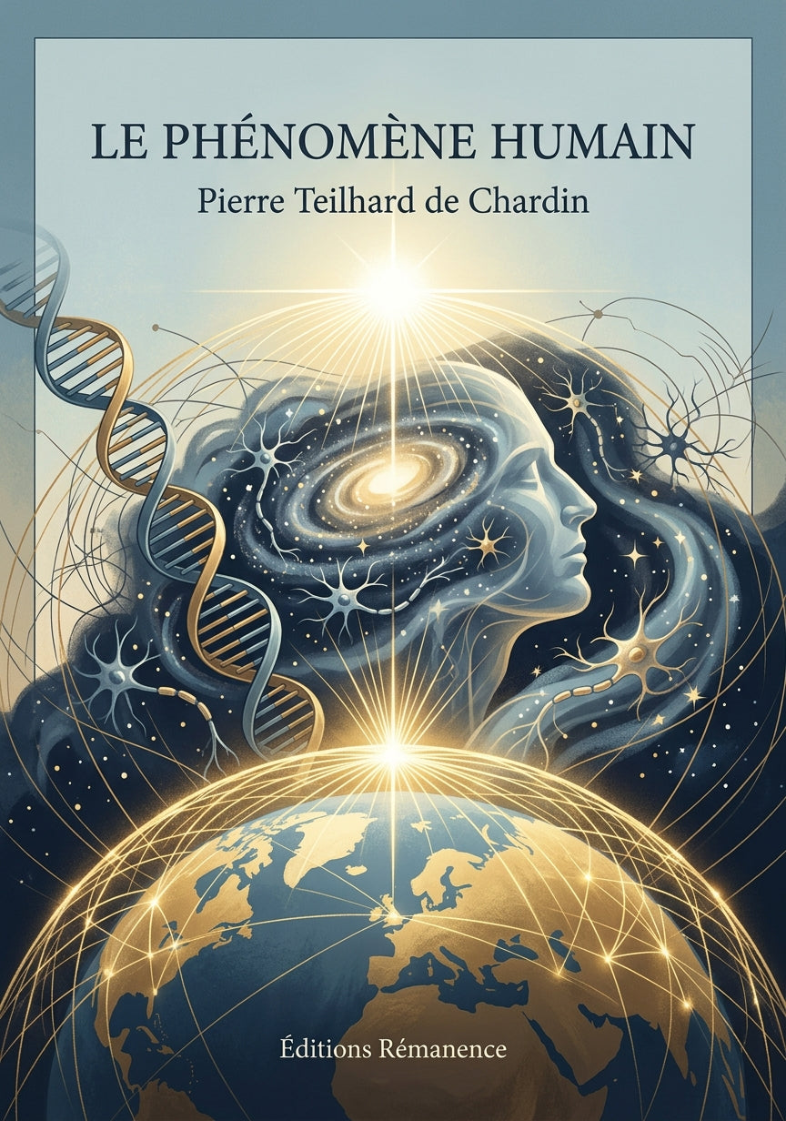 Livre Le phénomène humain par Pierre Teilhard de Chardin - Couverture - Editions Remanence