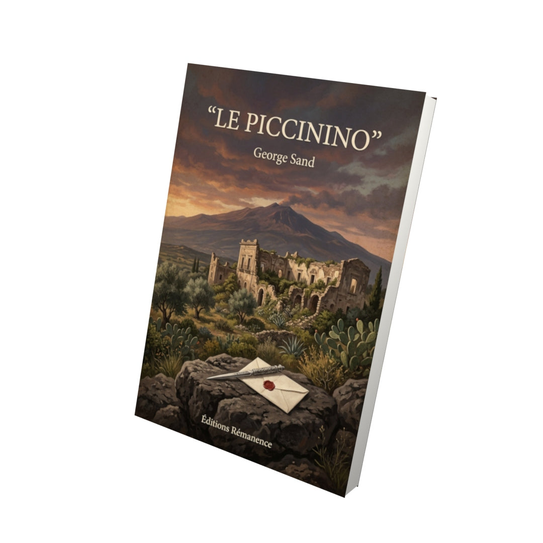 Livre Le Piccinino - George Sand - Vue 3D - Editions Remanence