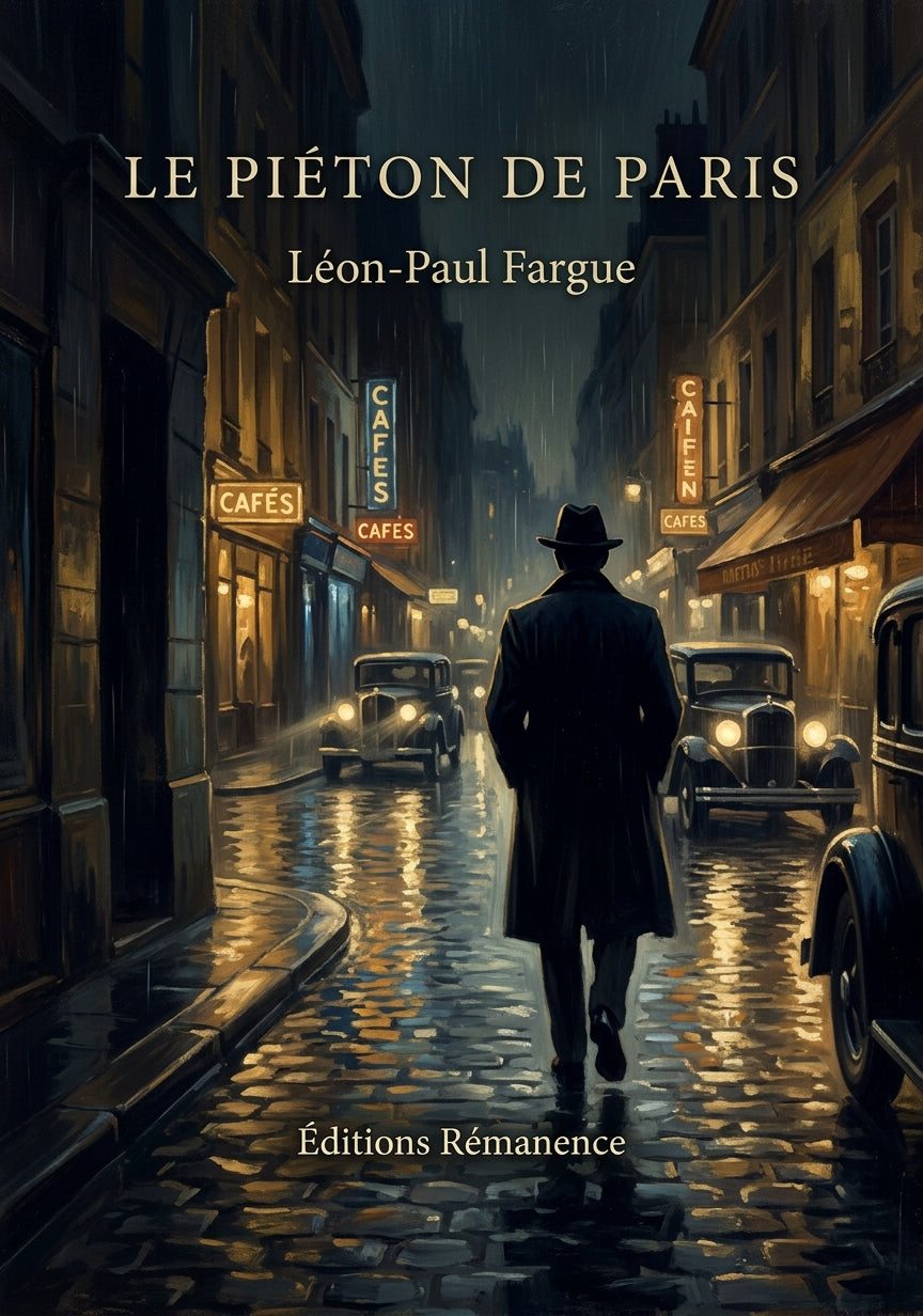 Livre Le Piéton de Paris par Léon-Paul Fargue - Couverture - Editions Remanence