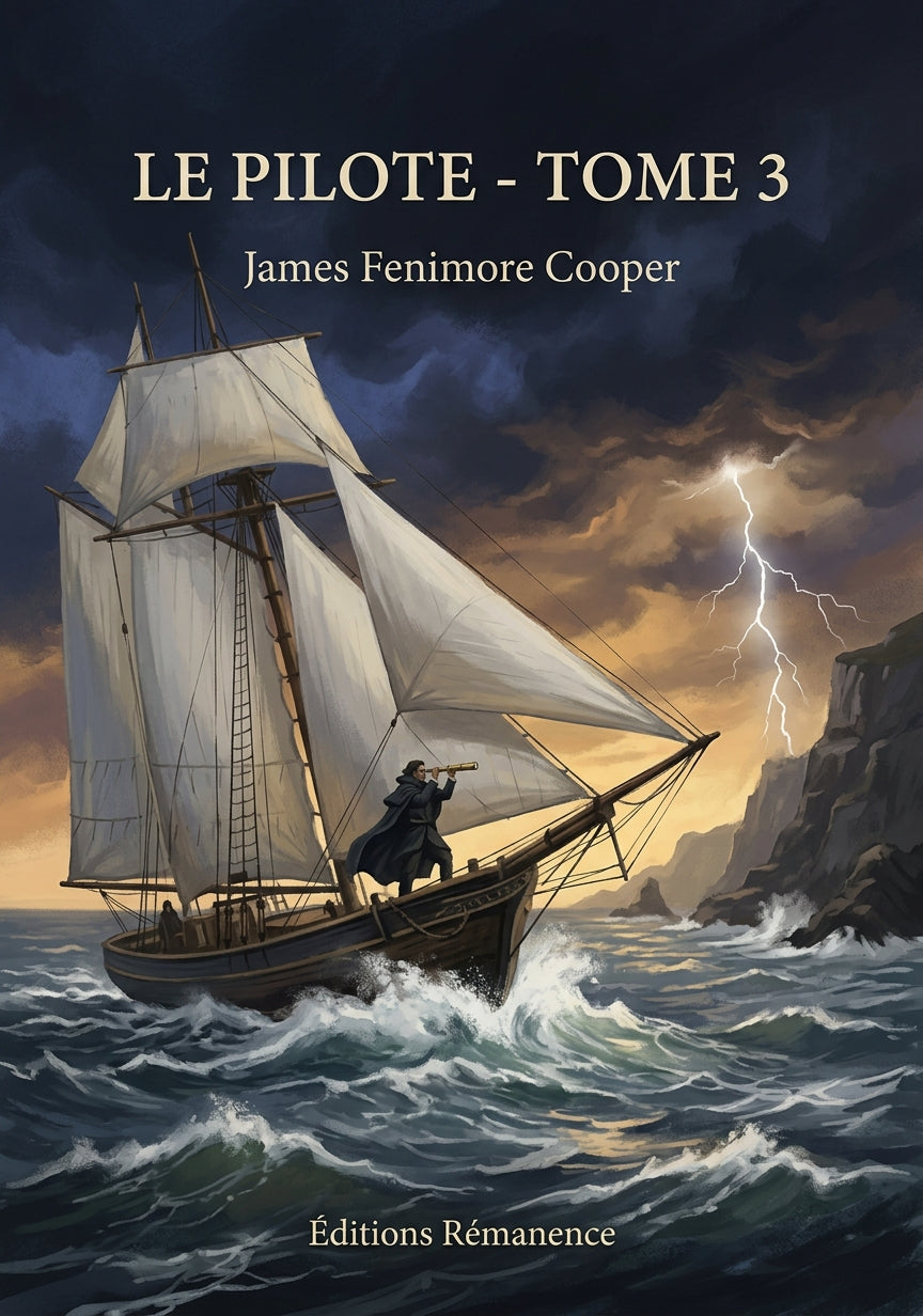Livre Le Pilote - Tome 3 par James Fenimore Cooper - Couverture - Editions Remanence