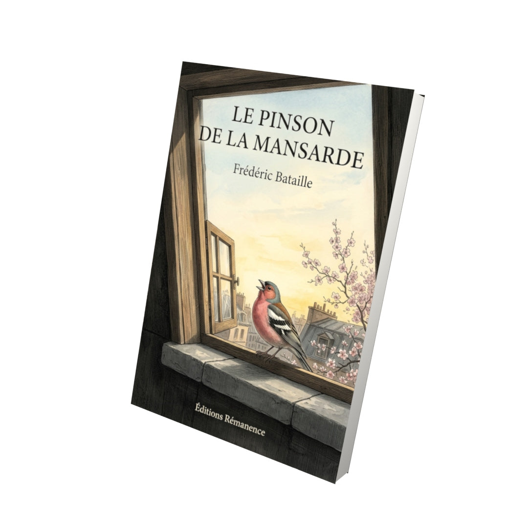 Livre Le Pinson de la mansarde par Frédéric Bataille - Vue 3D - Editions Remanence