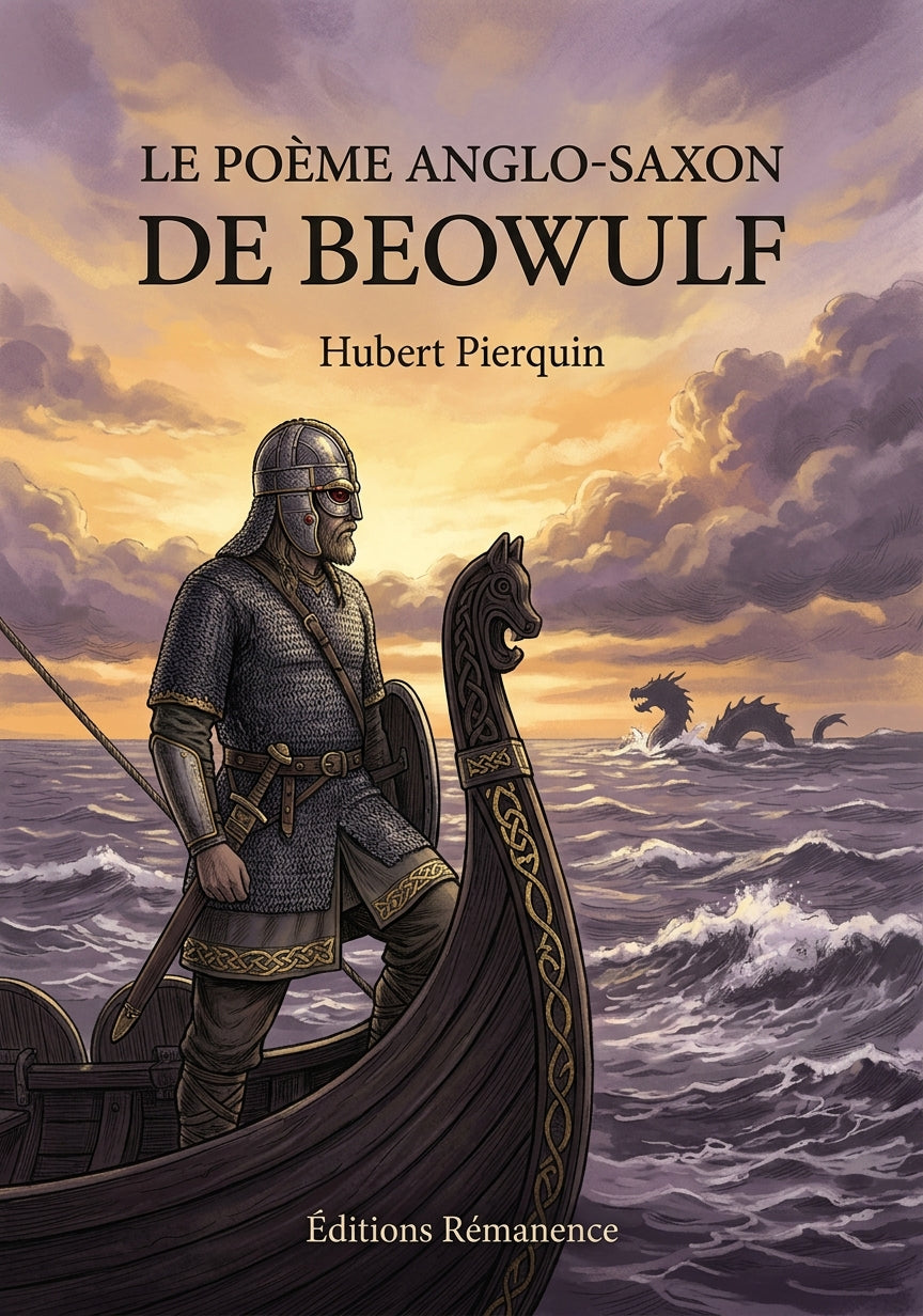 Livre Le Poème anglo-saxon de Beowulf par Hubert Pierquin - Couverture - Editions Remanence
