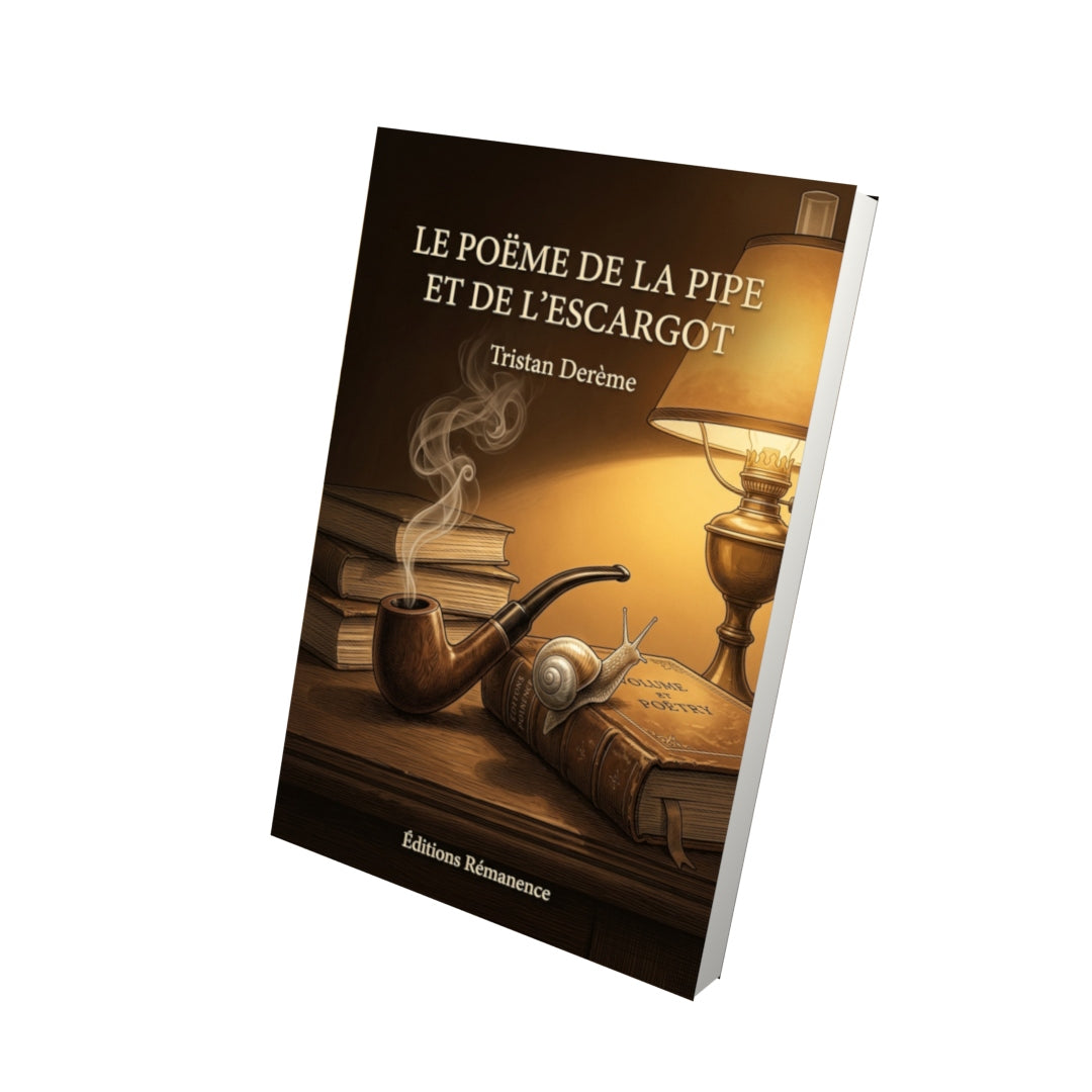 Livre Le Poëme de la pipe et de l’escargot par Tristan Derème - Vue 3D - Editions Remanence