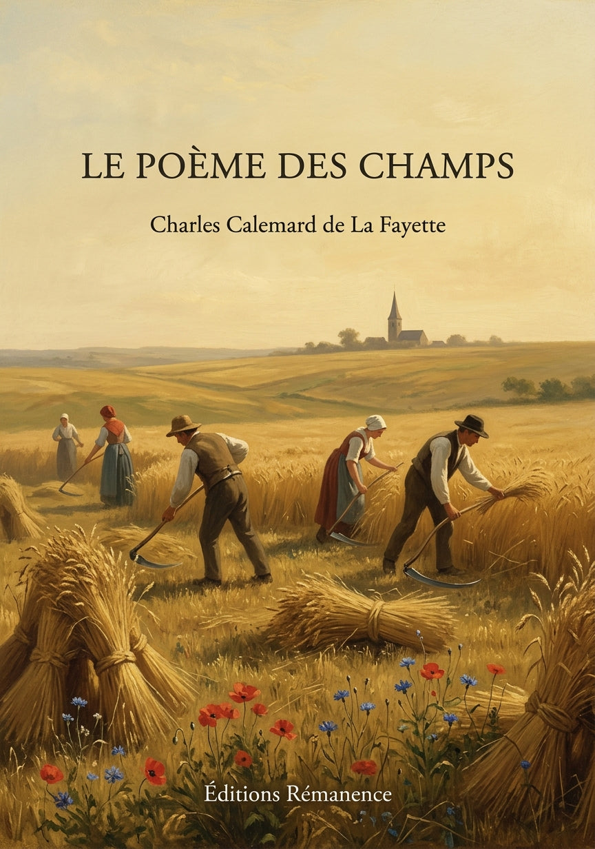 Livre Le Poème des champs par Charles Calemard de La Fayette - Couverture - Editions Remanence