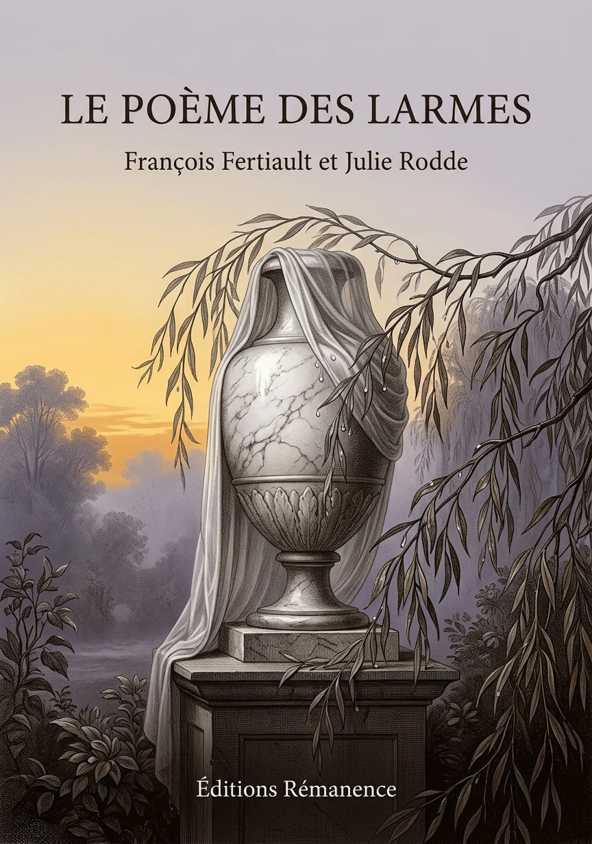 Livre Le Poème des larmes par François Fertiault et Julie Rodde - Couverture - Editions Remanence