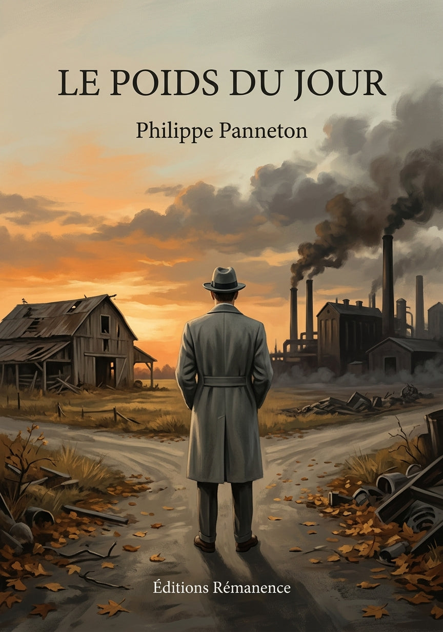 Livre Le Poids du jour par Philippe Panneton - Couverture - Editions Remanence