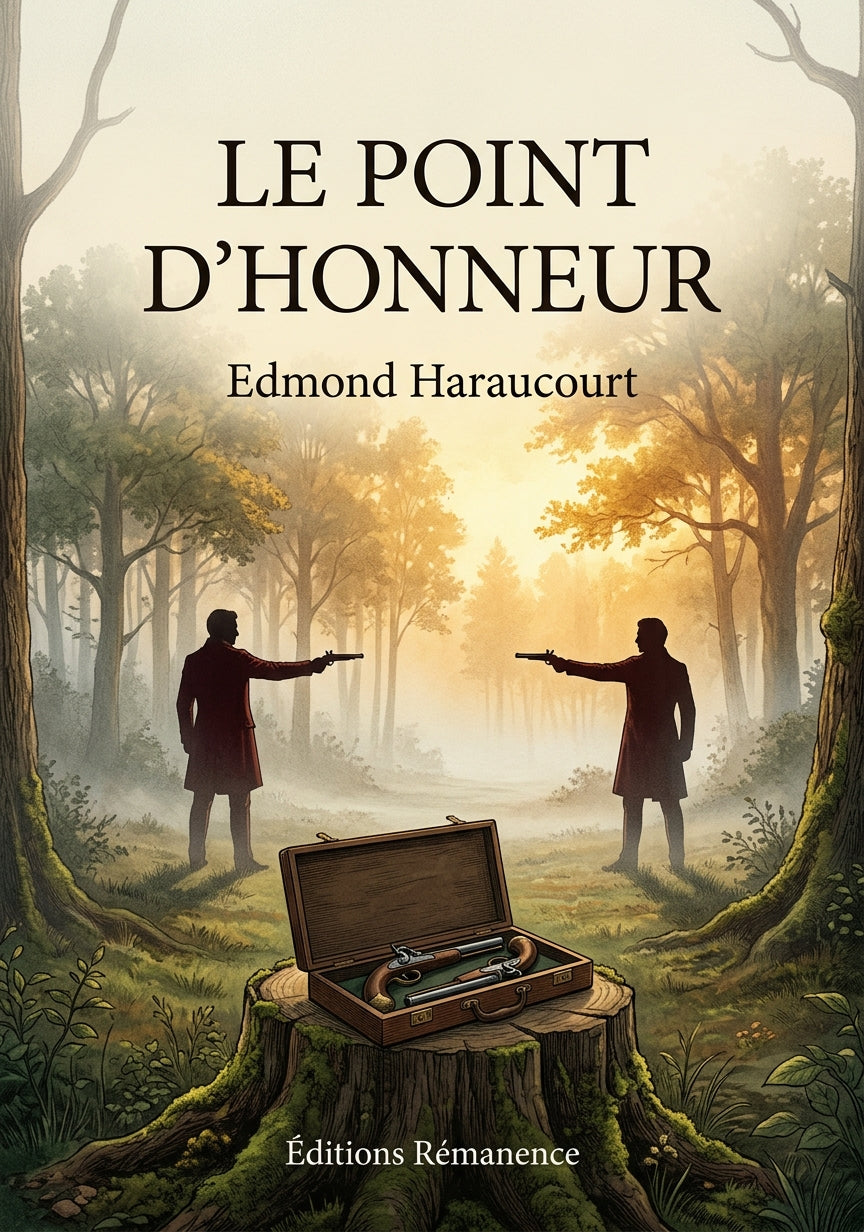 Livre Le Point d’honneur par Edmond Haraucourt - Couverture - Editions Remanence