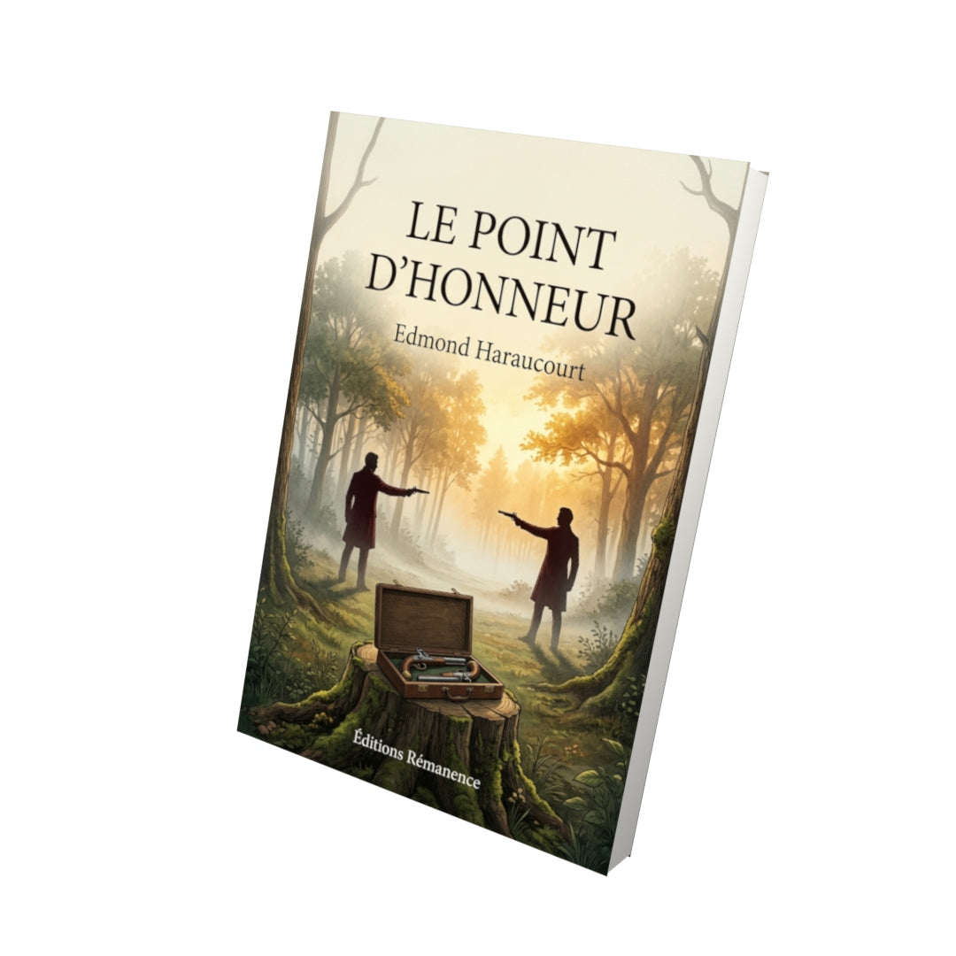 Livre Le Point d’honneur par Edmond Haraucourt - Vue 3D - Editions Remanence