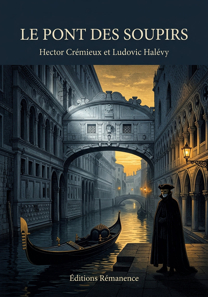 Livre Le Pont des Soupirs par Hector Crémieux et Ludovic Halévy - Couverture - Editions Remanence