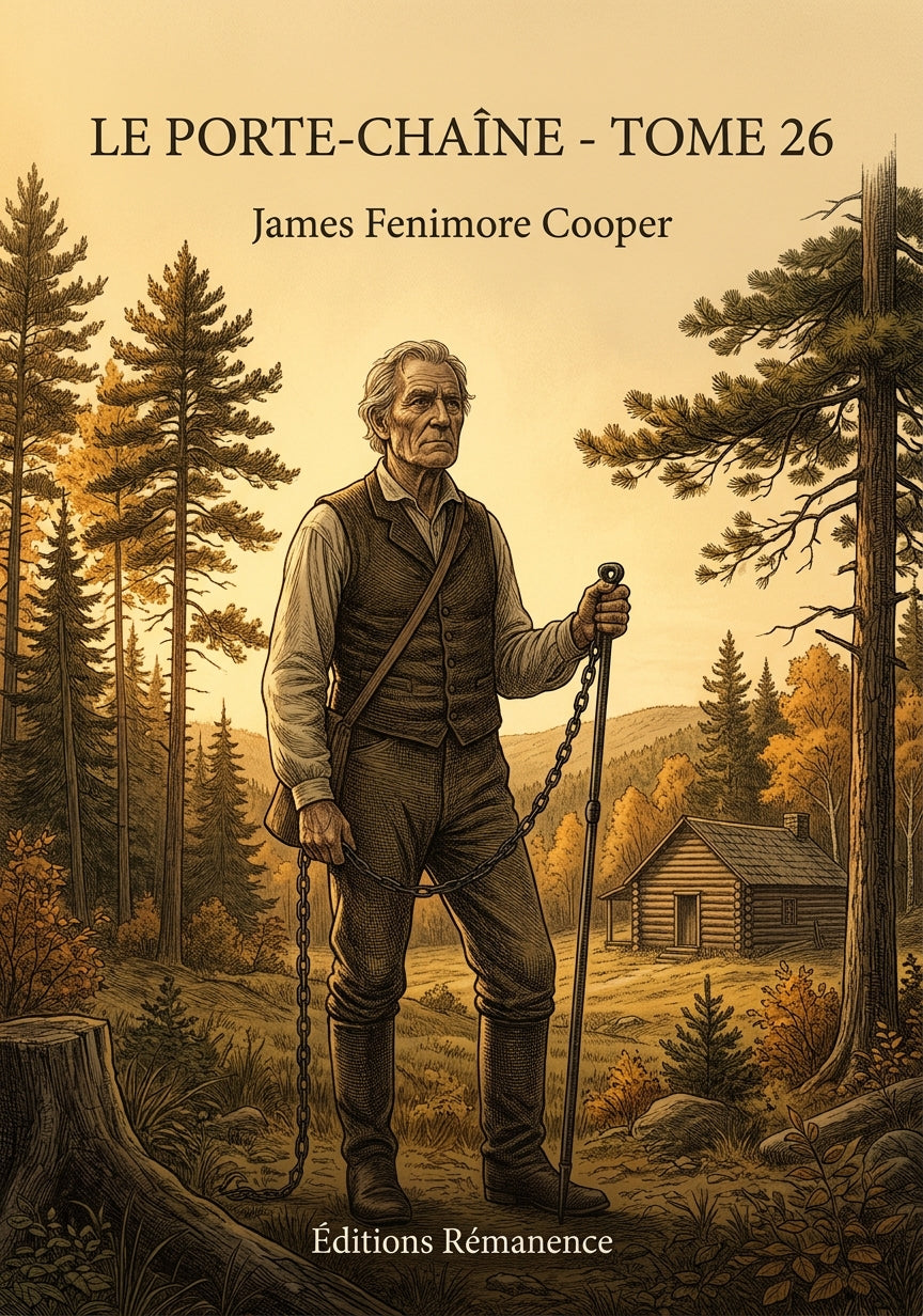 Livre Le Porte-Chaîne - Tome 26 par James Fenimore Cooper - Couverture - Editions Remanence