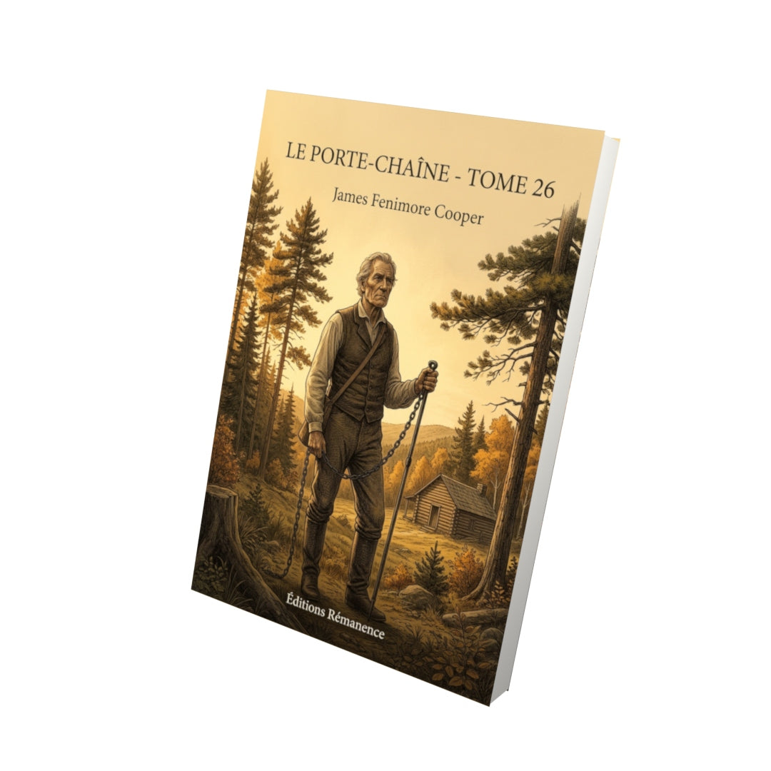 Livre Le Porte-Chaîne - Tome 26 par James Fenimore Cooper - Vue 3D - Editions Remanence
