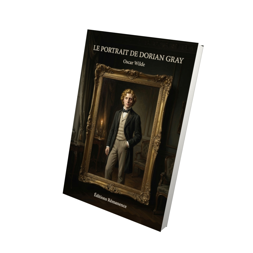 Livre Le Portrait de Dorian Gray par Oscar Wilde - Vue 3D - Editions Remanence