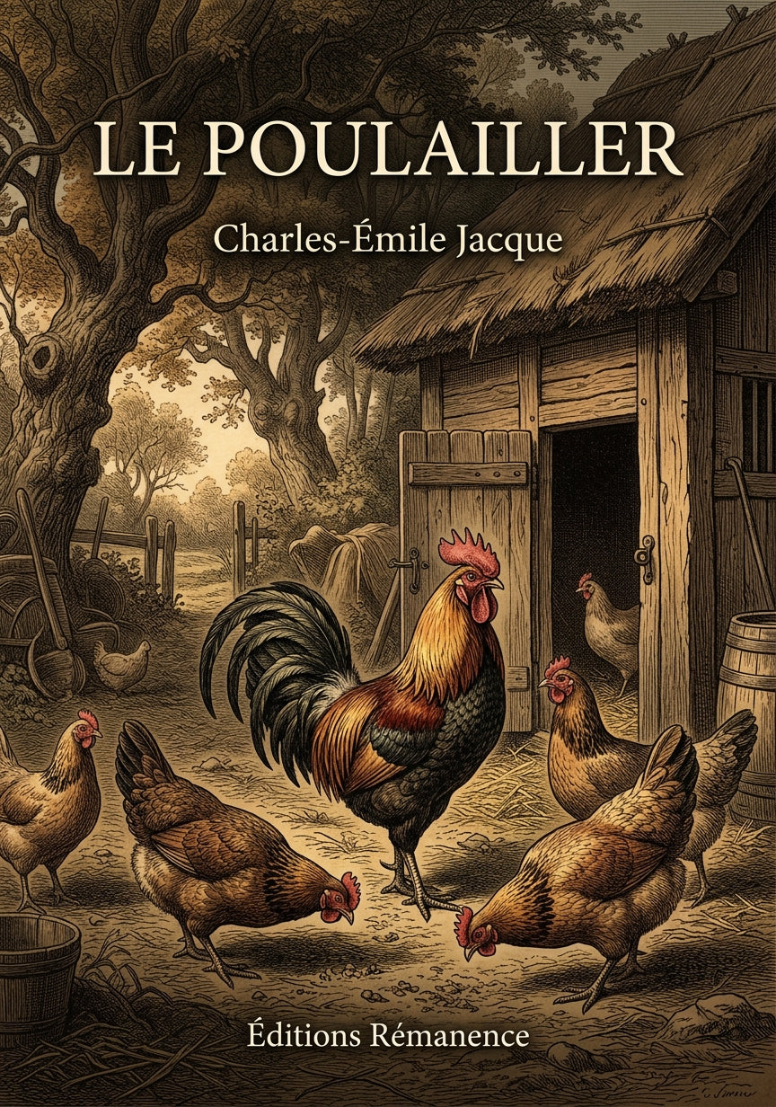 Livre Le Poulailler par Charles-Émile Jacque - Couverture - Editions Remanence