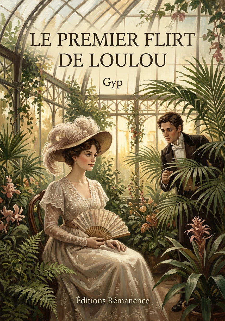 Livre Le premier Flirt de Loulou par Gyp - Couverture - Editions Remanence