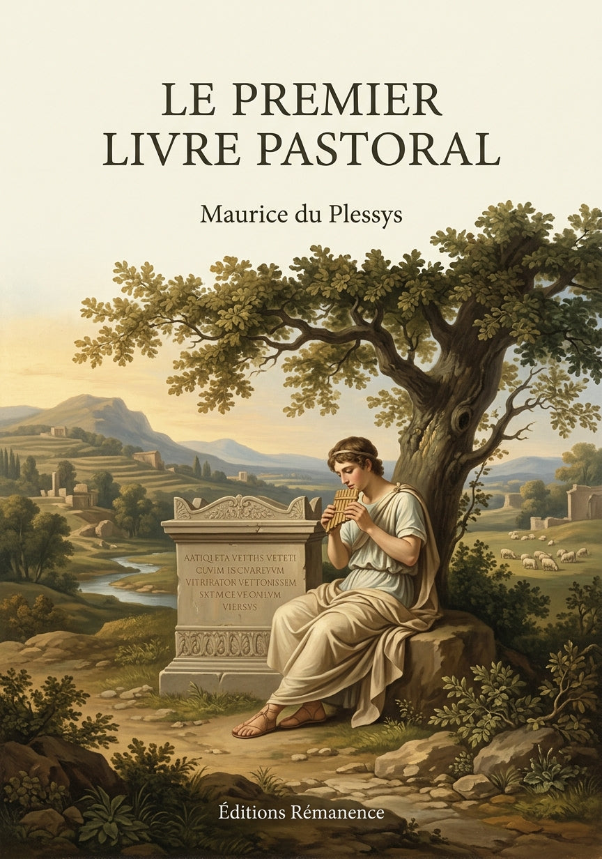 Livre Le Premier Livre pastoral par Maurice du Plessys - Couverture - Editions Remanence