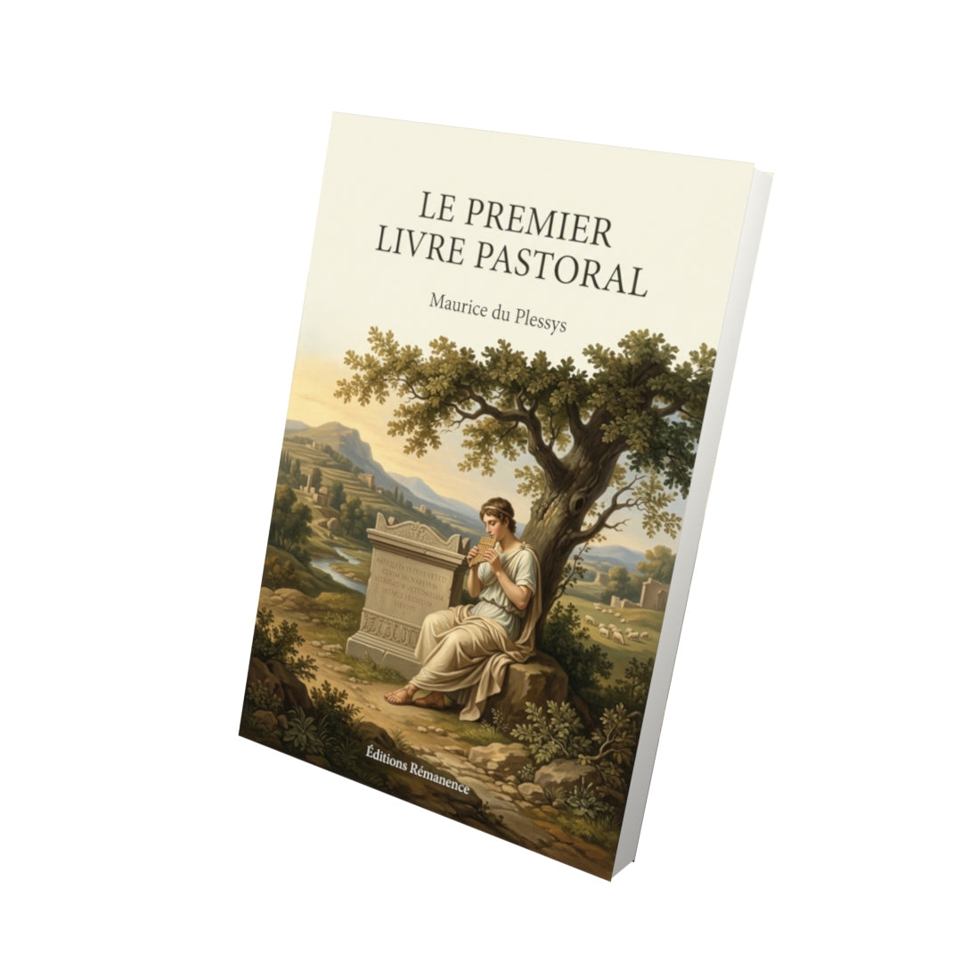 Livre Le Premier Livre pastoral par Maurice du Plessys - Vue 3D - Editions Remanence