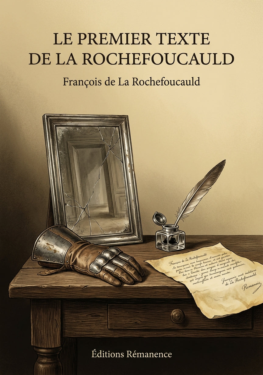 Livre Le Premier Texte de La Rochefoucauld par François de La Rochefoucauld - Couverture - Editions Remanence
