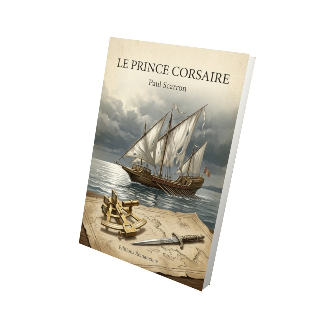 Livre Le prince corsaire - Paul Scarron - Vue 3D - Editions Remanence