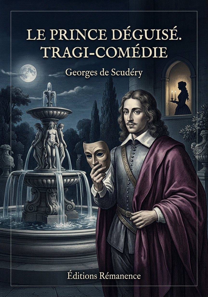 Livre Le Prince deguisé. Tragi-comédie par Georges de Scudéry - Couverture - Editions Remanence
