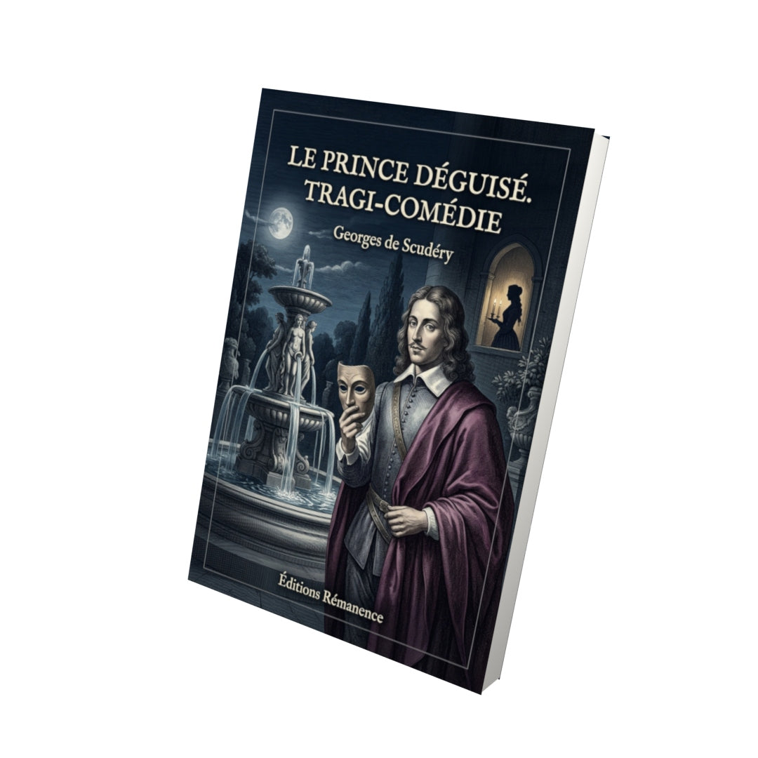 Livre Le Prince deguisé. Tragi-comédie par Georges de Scudéry - Vue 3D - Editions Remanence