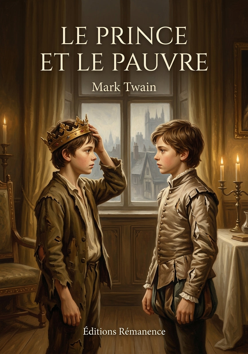 Livre Le Prince et le Pauvre par Mark Twain - Couverture - Editions Remanence