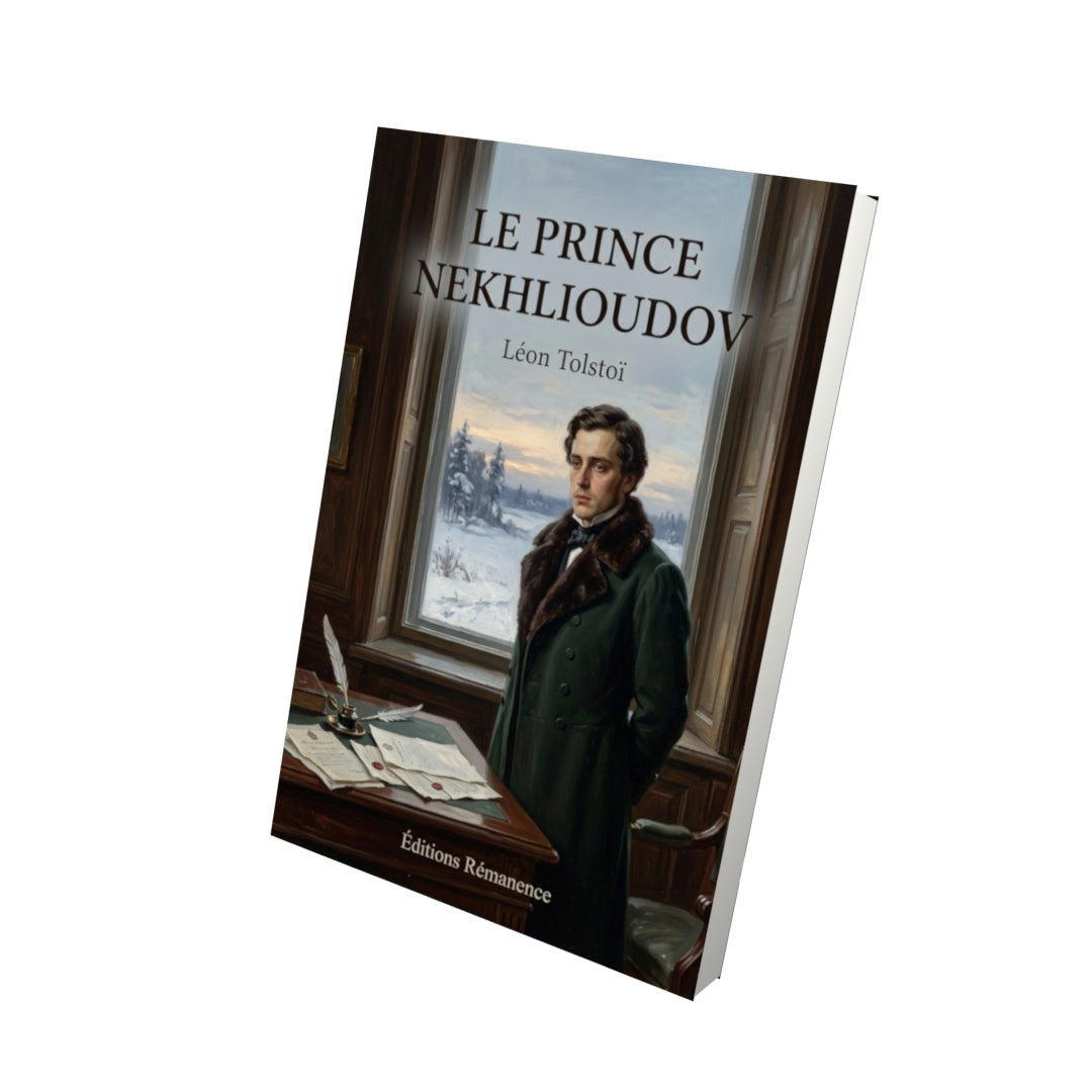 Livre Le Prince Nekhlioudov par Léon Tolstoï - Vue 3D - Editions Remanence