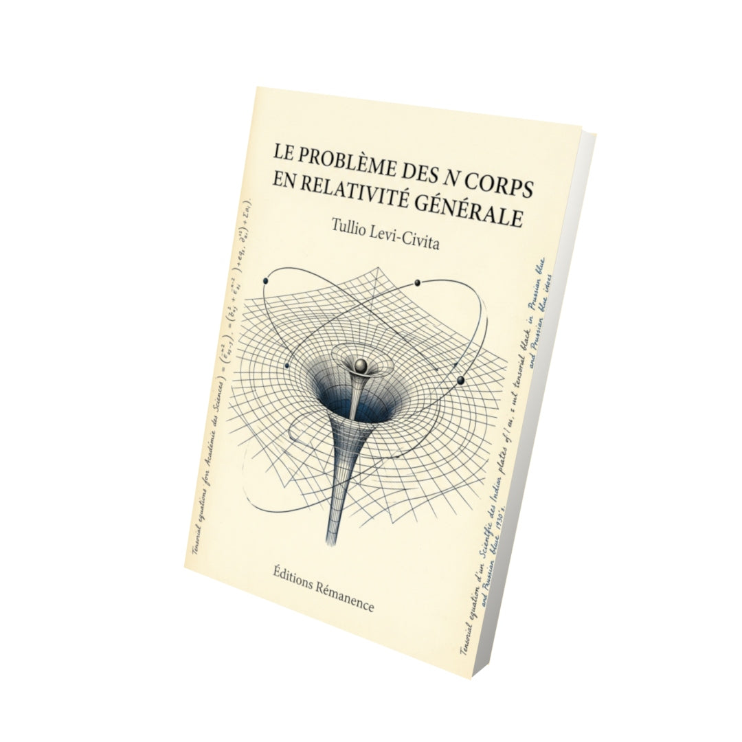 Livre Le Problème des n corps en relativité générale par Tullio Levi-Civita - Vue 3D - Editions Remanence