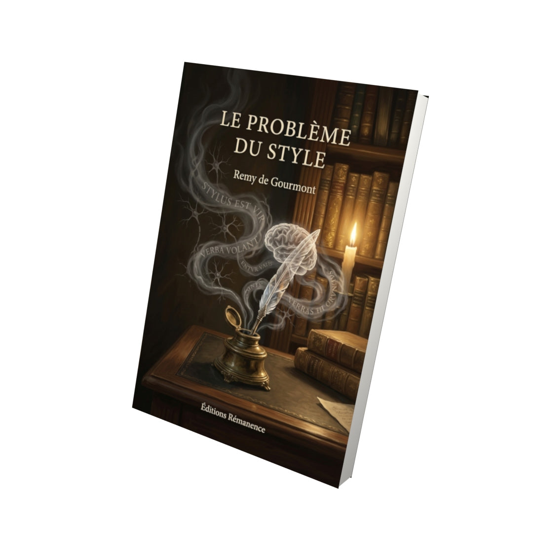 Livre Le Problème du Style par Remy de Gourmont - Vue 3D - Editions Remanence