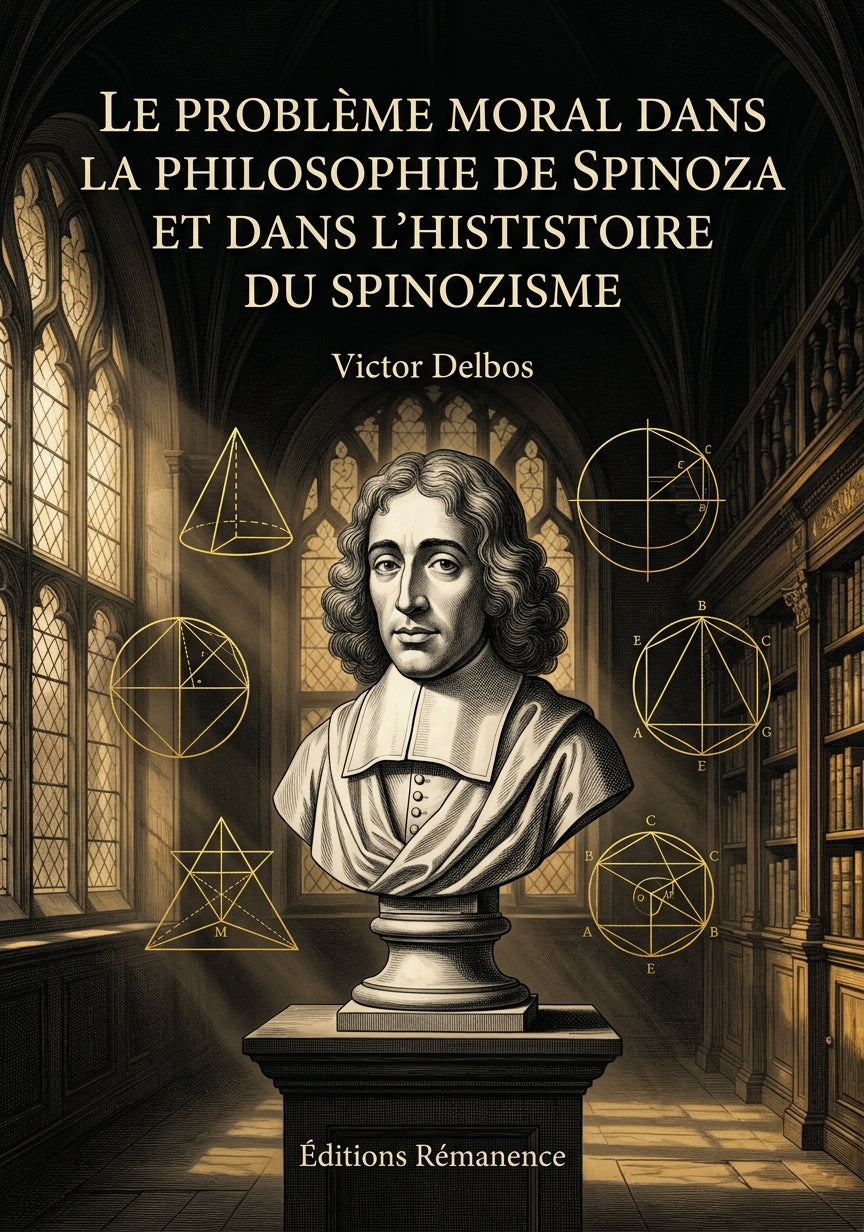 Livre Le Problème moral dans la philosophie de Spinoza et dans l’histoire du spinozisme par Victor Delbos - Couverture - Editions Remanence