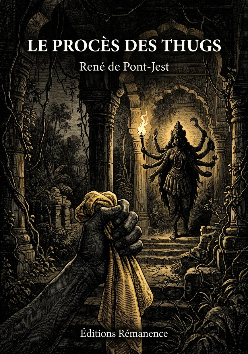 Livre Le Procès des Thugs par René de Pont-Jest - Couverture - Editions Remanence