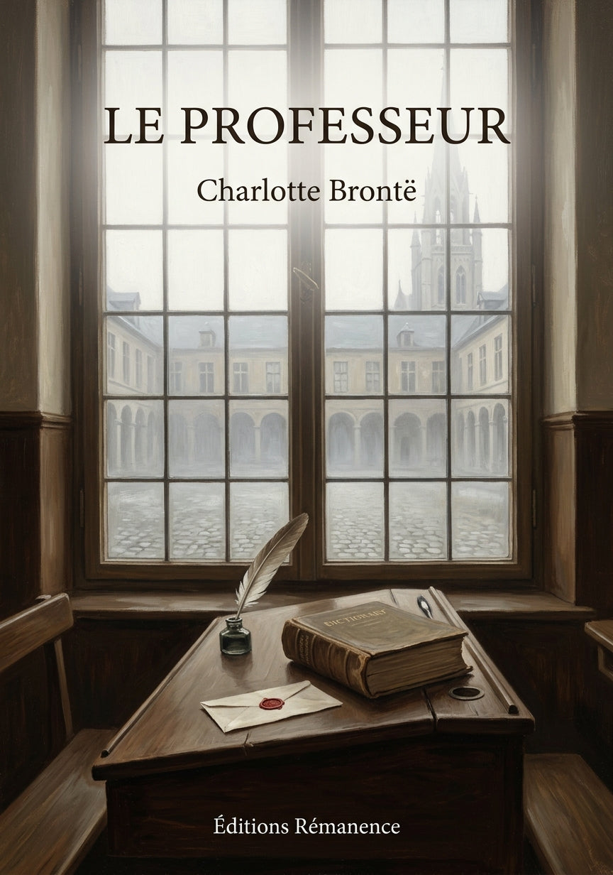 Livre Le Professeur par Charlotte Brontë - Couverture - Editions Remanence
