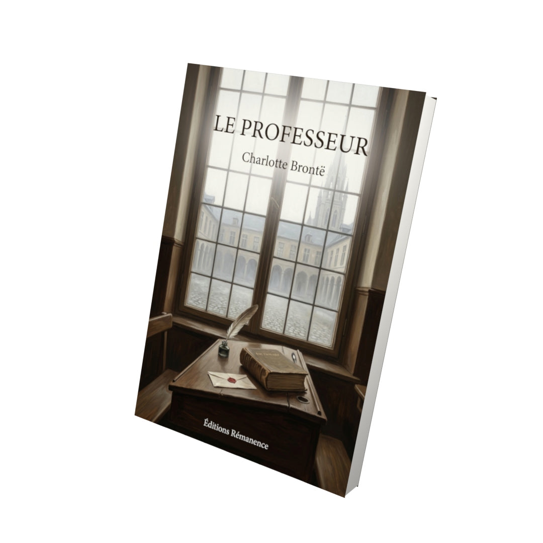 Livre Le Professeur par Charlotte Brontë - Vue 3D - Editions Remanence