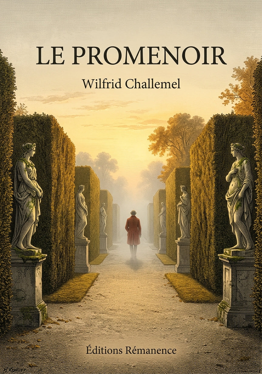 Livre Le Promenoir par Wilfrid Challemel - Couverture - Editions Remanence