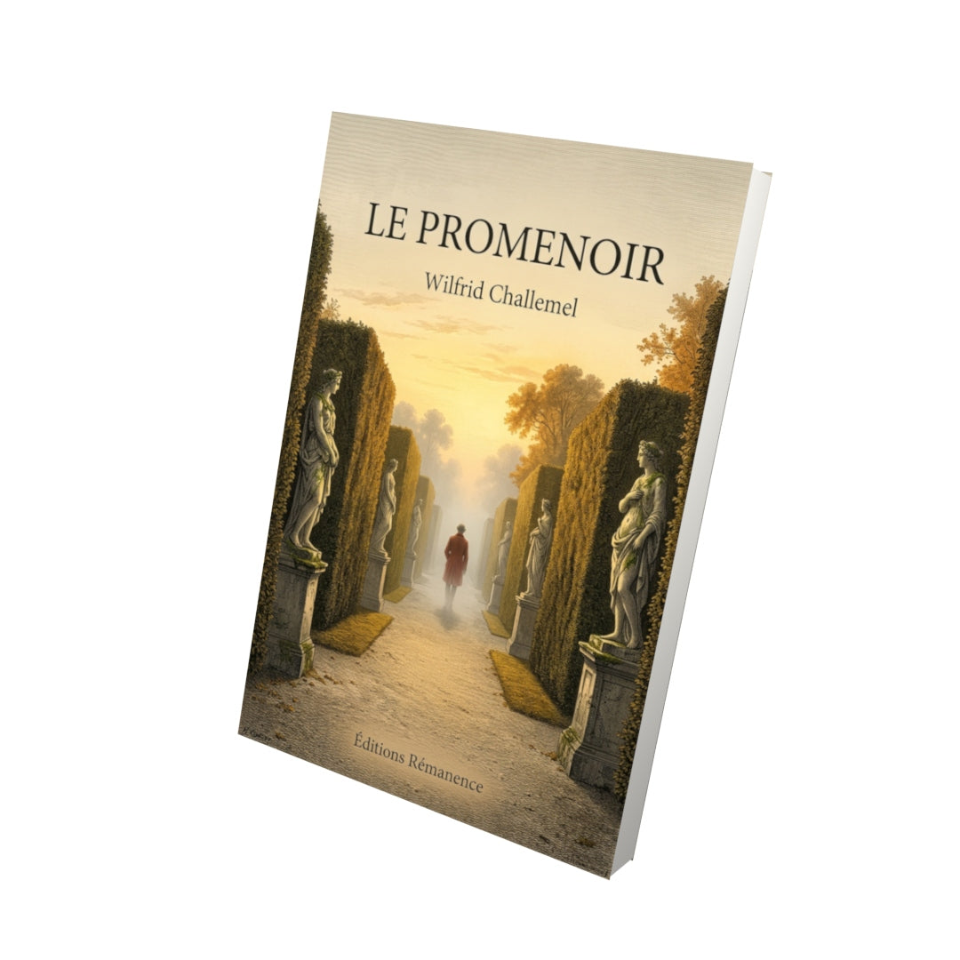 Livre Le Promenoir par Wilfrid Challemel - Vue 3D - Editions Remanence