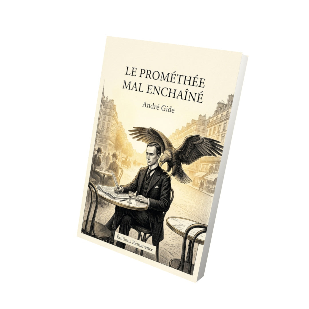 Livre Le Prométhée mal enchaîné par André Gide - Vue 3D - Editions Remanence