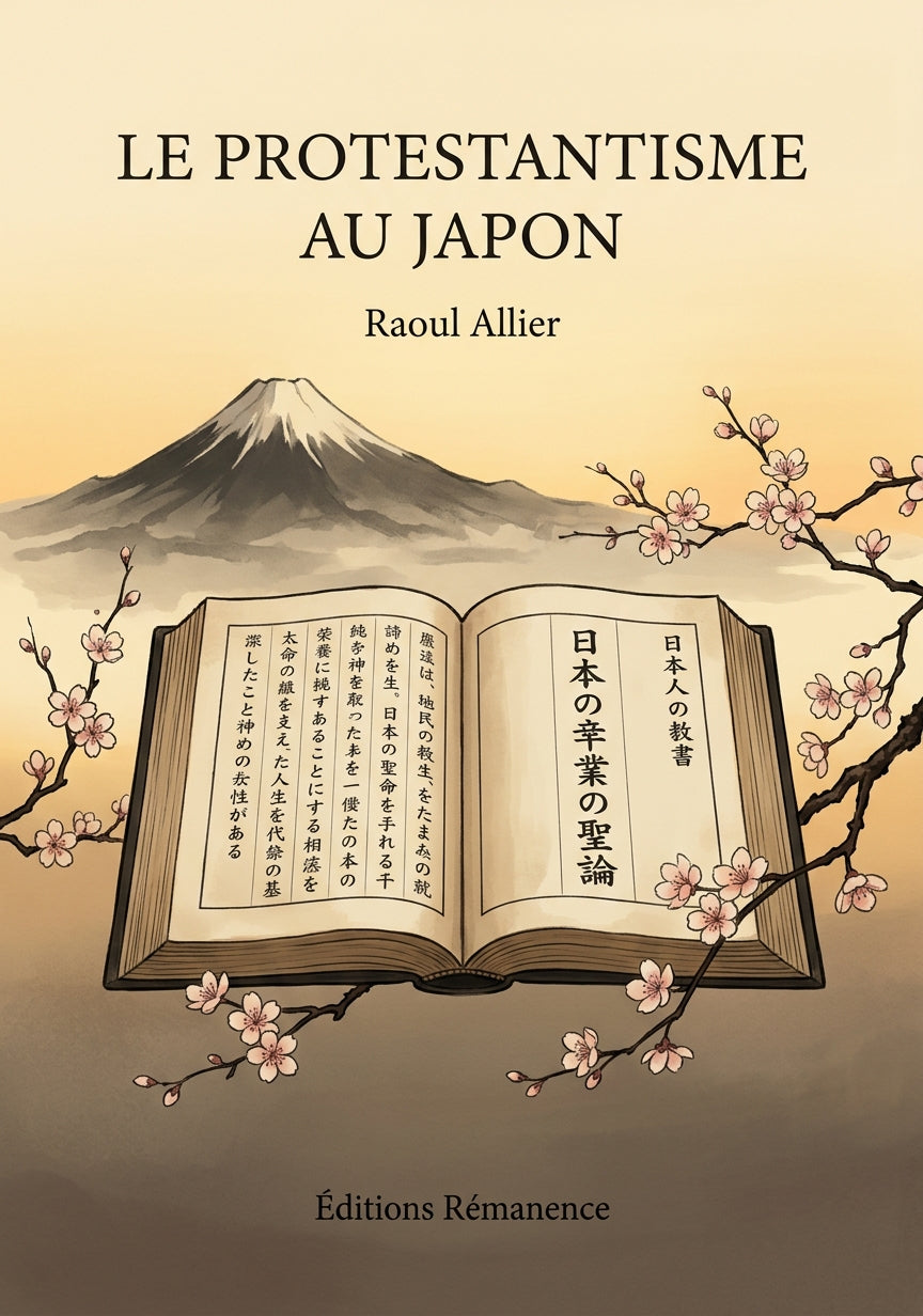 Livre Le protestantisme au Japon par Raoul Allier - Couverture - Editions Remanence