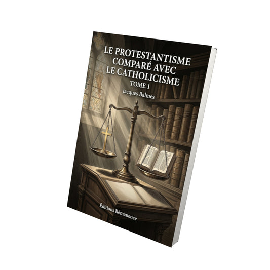 Livre Le protestantisme comparé avec le catholicisme Tome 1 - Jacques Balmes - Vue 3D - Editions Remanence