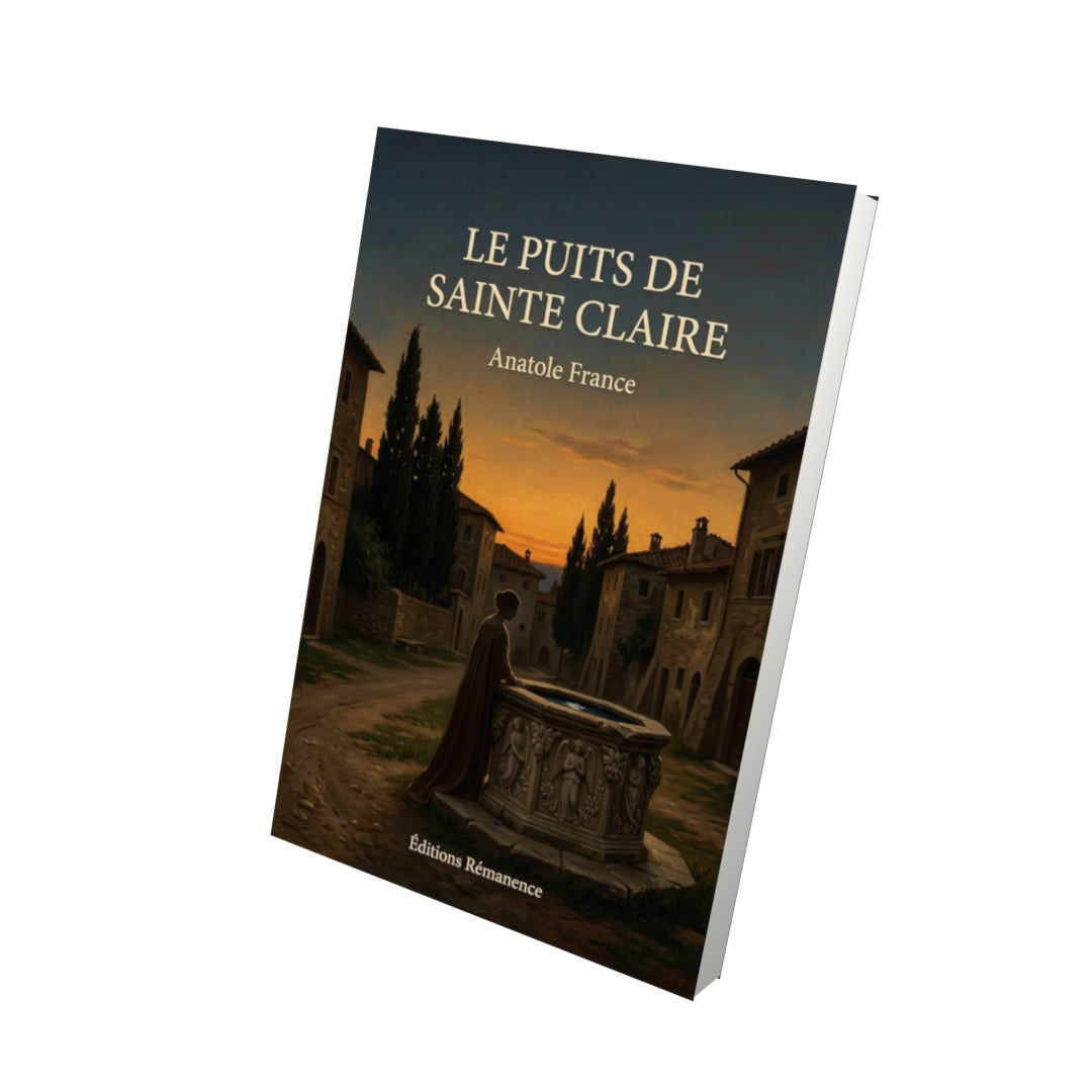 Livre Le Puits de sainte Claire par Anatole France - Vue 3D - Editions Remanence