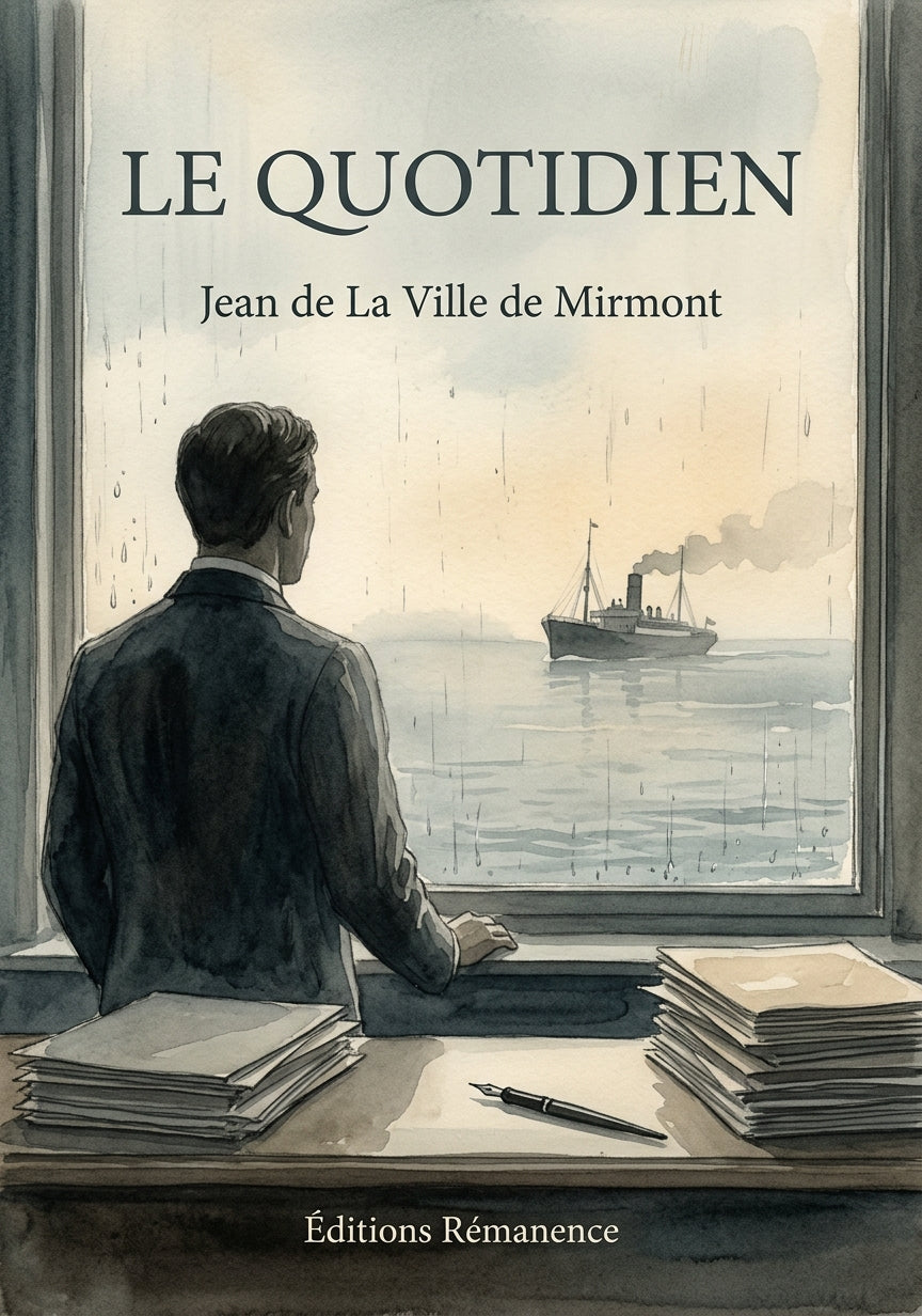 Livre Le Quotidien par Jean de La Ville de Mirmont - Couverture - Editions Remanence