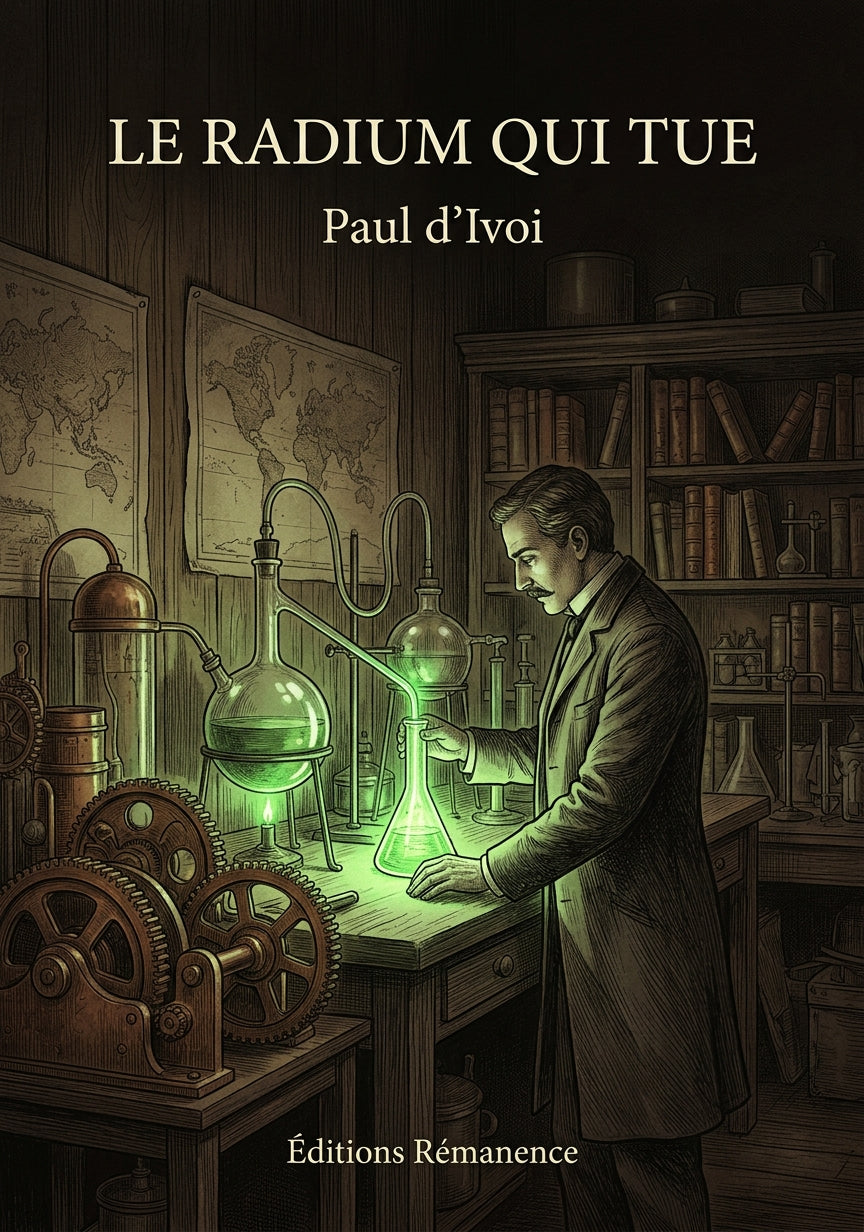 Livre Le Radium qui tue par Paul d’Ivoi - Couverture - Editions Remanence
