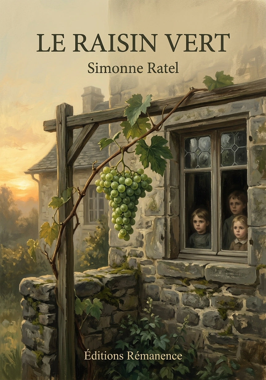 Livre Le Raisin vert par Simonne Ratel - Couverture - Editions Remanence