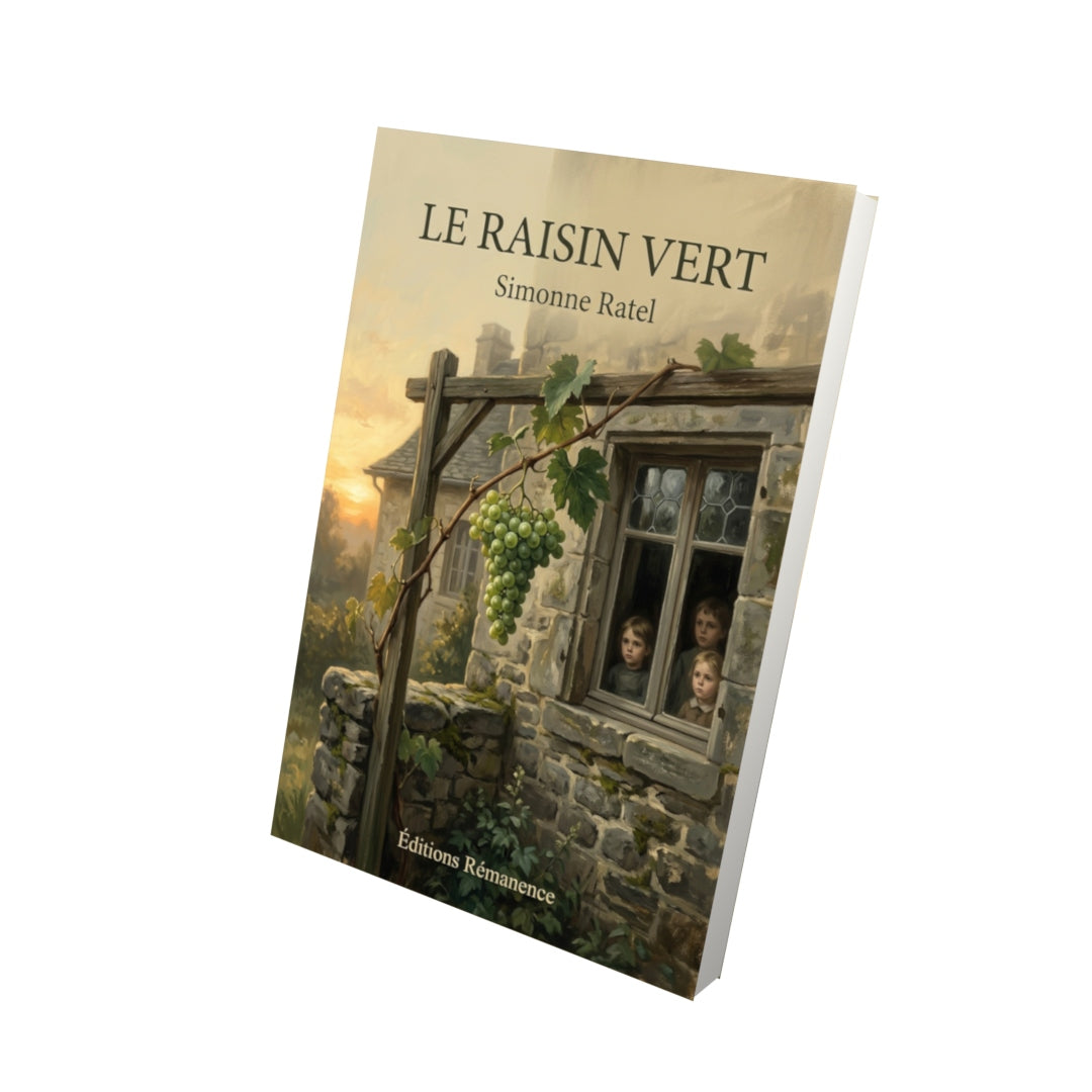 Livre Le Raisin vert par Simonne Ratel - Vue 3D - Editions Remanence