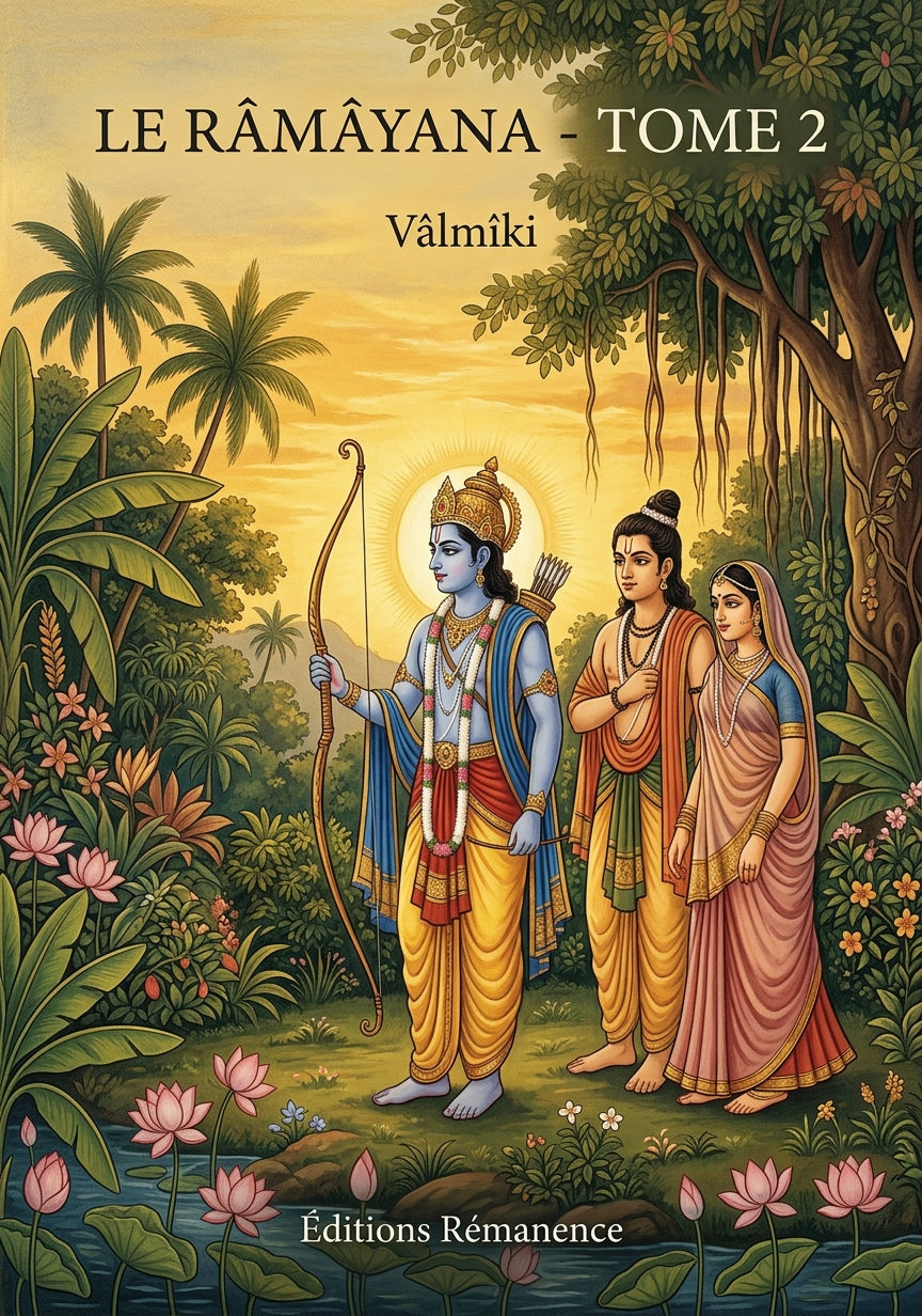 Livre Le Râmâyana - Tome 2 par Vâlmîki - Couverture - Editions Remanence