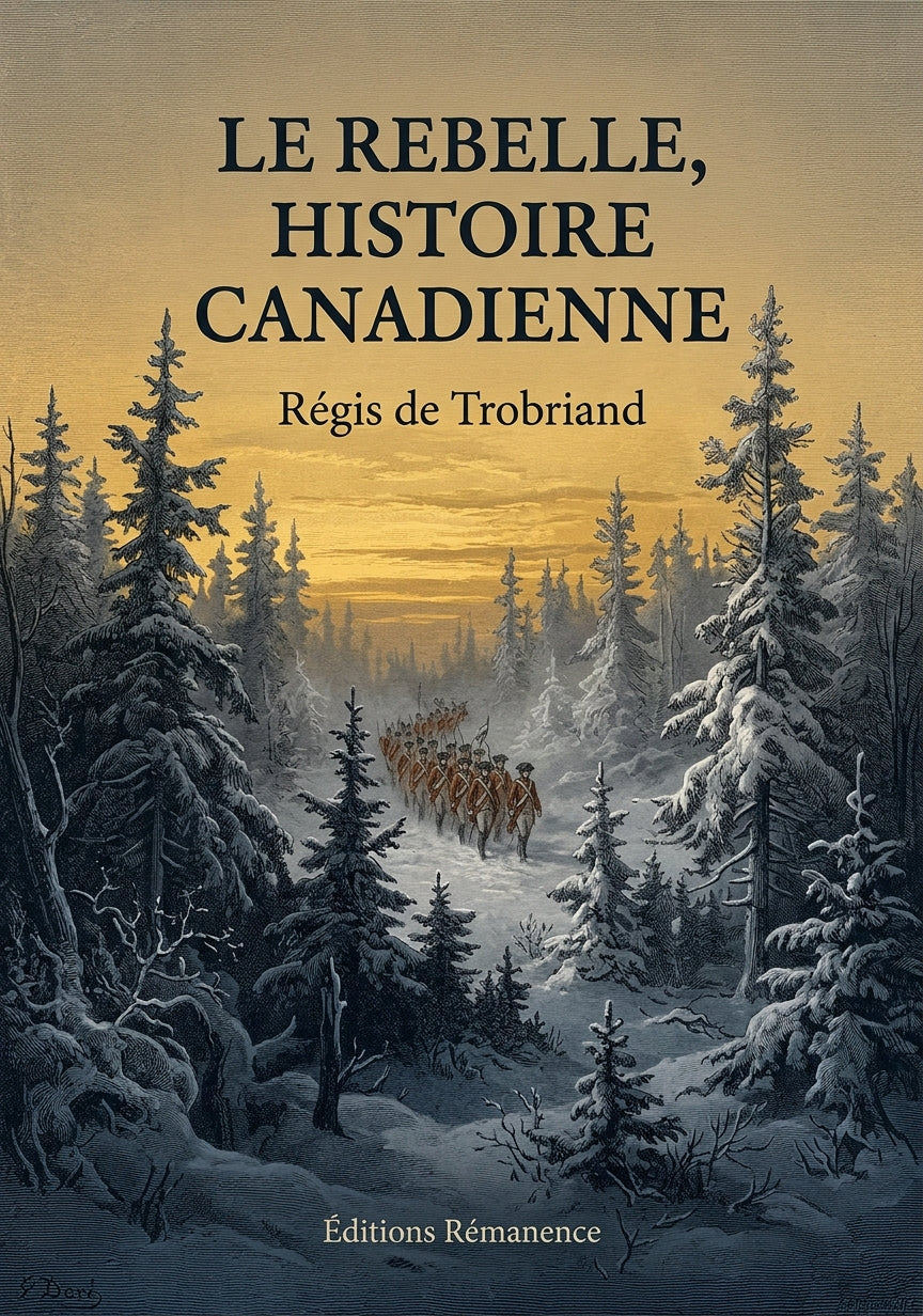 Livre Le rebelle, histoire canadienne par Régis de Trobriand - Couverture - Editions Remanence