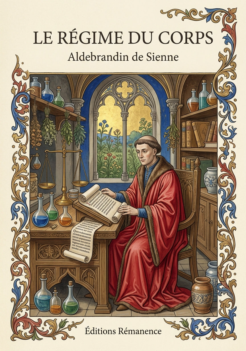 Livre Le Régime du corps par Aldebrandin de Sienne - Couverture - Editions Remanence