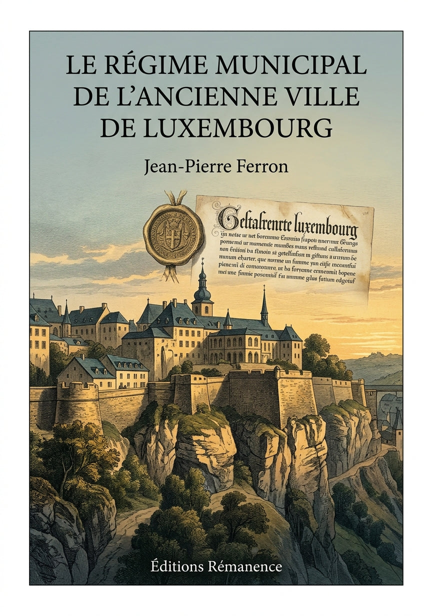 Livre Le régime municipal de l’ancienne ville de Luxembourg par Jean-Pierre Ferron - Couverture - Editions Remanence