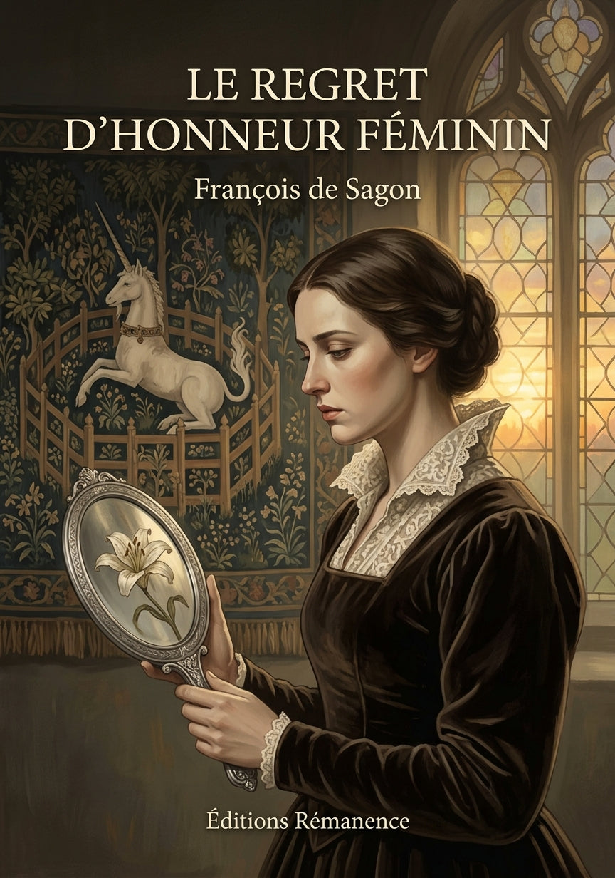 Livre Le Regret d’honneur féminin par François de Sagon - Couverture - Editions Remanence